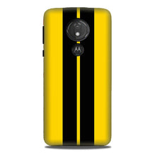 Black Yellow Pattern Mobile Back Case for G7power (Design - 377)