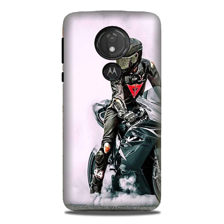 Biker Mobile Back Case for G7power (Design - 383)