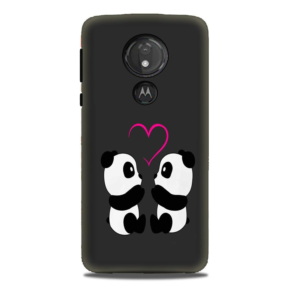 Panda Love Mobile Back Case for G7power (Design - 398)
