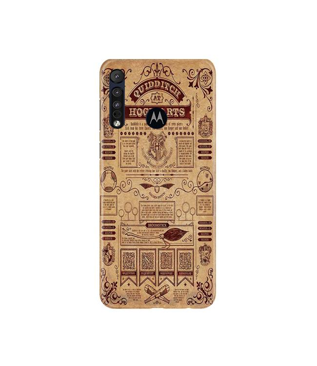 Hogwarts Mobile Back Case for Moto G8 Plus (Design - 304)