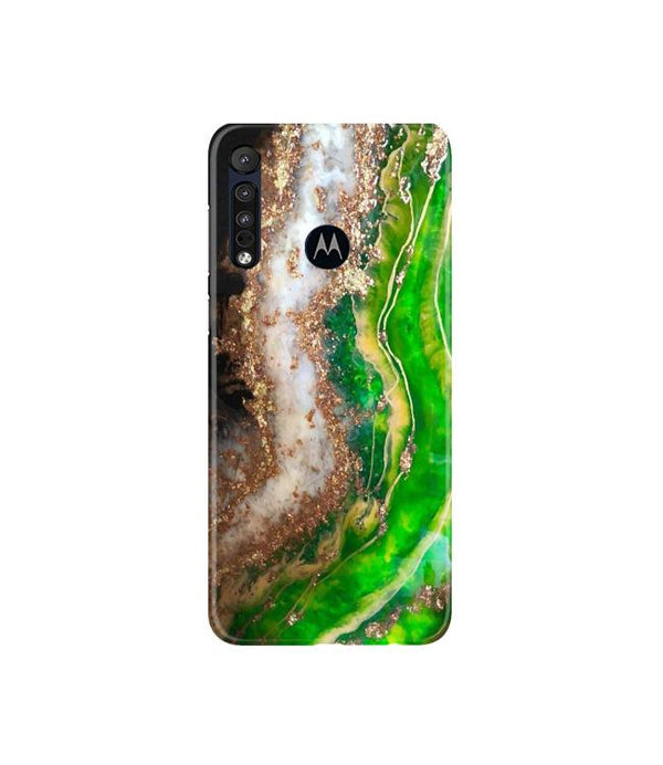 Marble Texture Mobile Back Case for Moto G8 Plus (Design - 307)