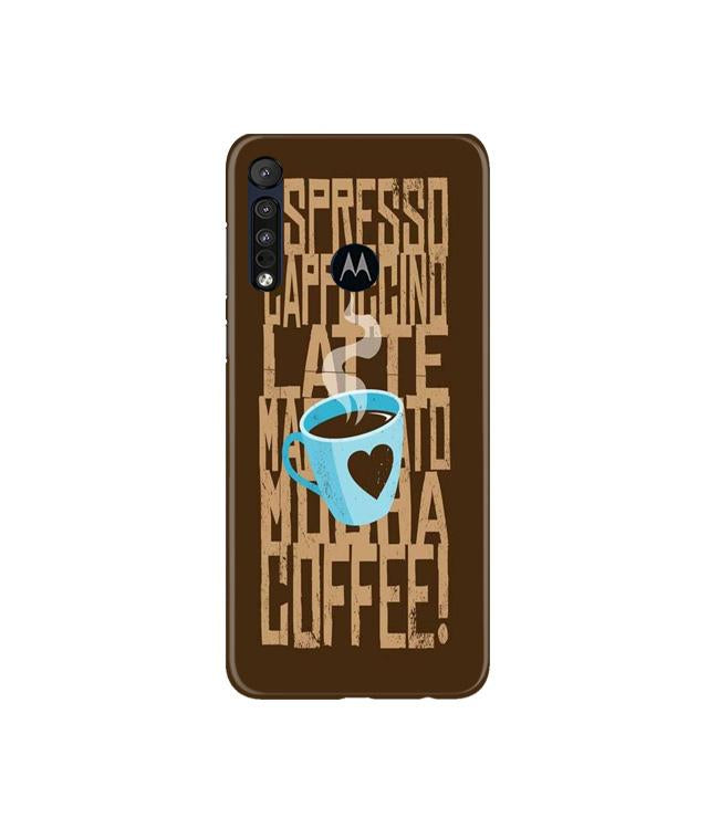 Love Coffee Mobile Back Case for Moto G8 Plus (Design - 351)