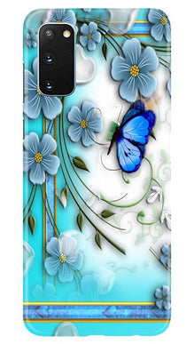 Blue Butterfly Mobile Back Case for Samsung Galaxy S20 (Design - 21)