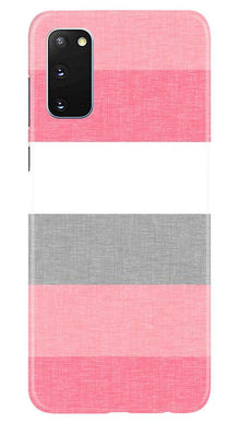 Pink white pattern Mobile Back Case for Samsung Galaxy S20 (Design - 55)