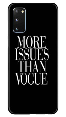More Issues than Vague Mobile Back Case for Samsung Galaxy S20 (Design - 74)