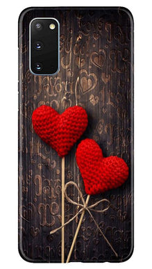 Red Hearts Mobile Back Case for Samsung Galaxy S20 (Design - 80)