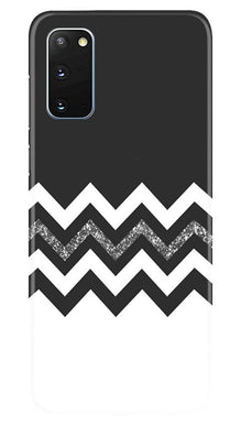 Black white Pattern2Mobile Back Case for Samsung Galaxy S20 (Design - 83)