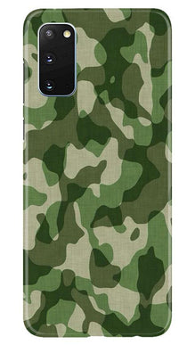 Army Camouflage Mobile Back Case for Samsung Galaxy S20  (Design - 106)