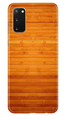 Wooden Look Mobile Back Case for Samsung Galaxy S20  (Design - 111)