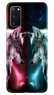 Wolf fight Mobile Back Case for Samsung Galaxy S20 (Design - 221)