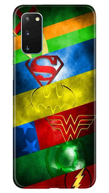 Superheros Logo Mobile Back Case for Samsung Galaxy S20 (Design - 251)