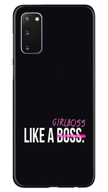 Like a Girl Boss Mobile Back Case for Samsung Galaxy S20 (Design - 265)