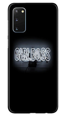 Girl Boss Black Mobile Back Case for Samsung Galaxy S20 (Design - 268)