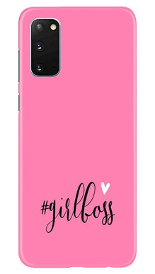 Girl Boss Pink Mobile Back Case for Samsung Galaxy S20 (Design - 269)