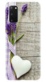 White Heart Case for Samsung Galaxy S20 (Design No. 298)