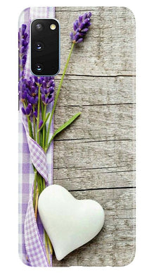 White Heart Mobile Back Case for Samsung Galaxy S20 (Design - 298)