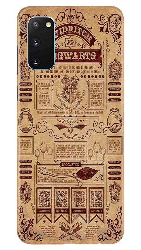 Hogwarts Mobile Back Case for Samsung Galaxy S20 (Design - 304)
