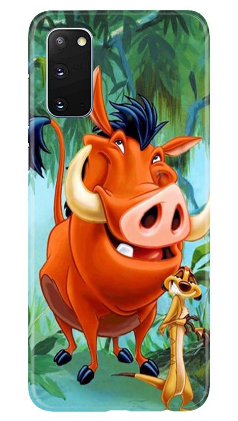 Timon and Pumbaa Mobile Back Case for Samsung Galaxy S20 (Design - 305)