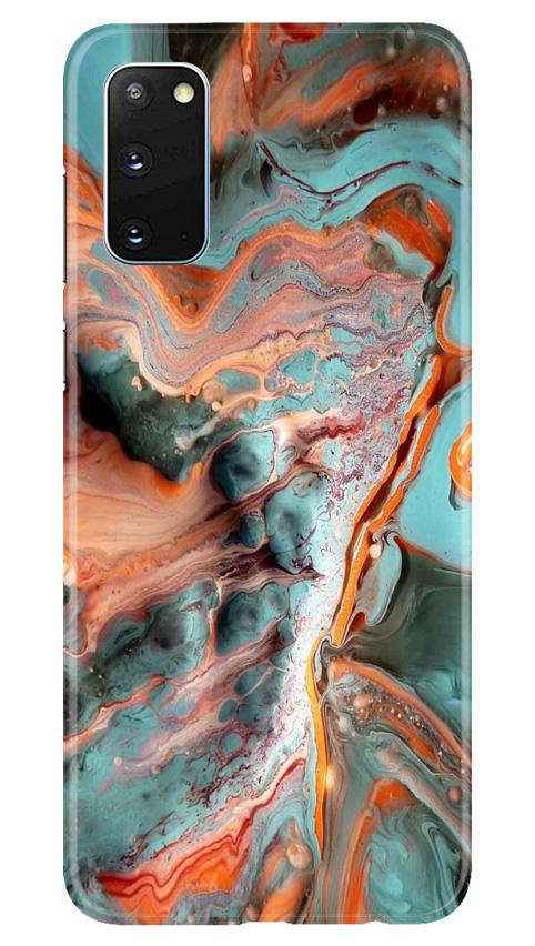 Marble Texture Mobile Back Case for Samsung Galaxy S20 (Design - 309)
