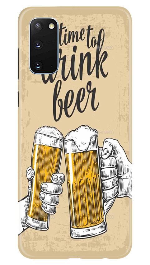 Drink Beer Mobile Back Case for Samsung Galaxy S20 (Design - 328)