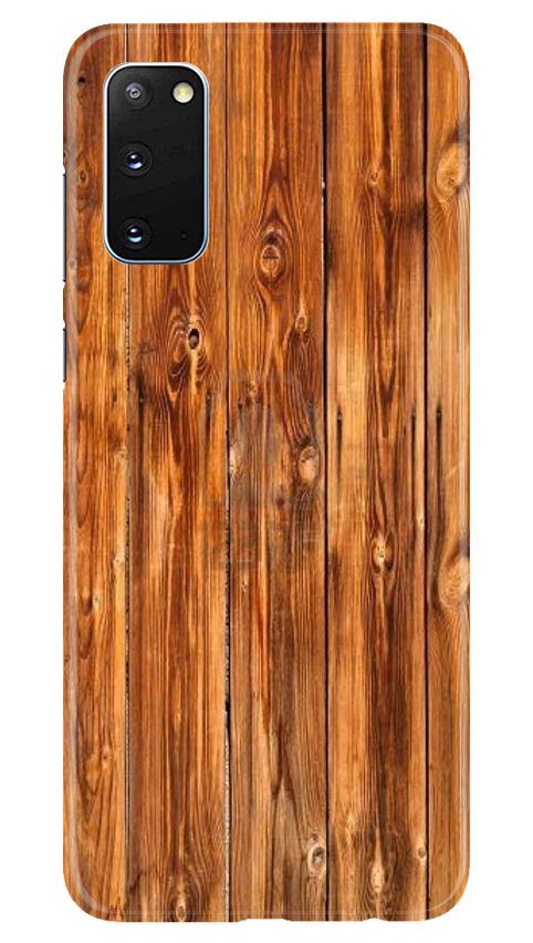 Wooden Texture Mobile Back Case for Samsung Galaxy S20 (Design - 376)