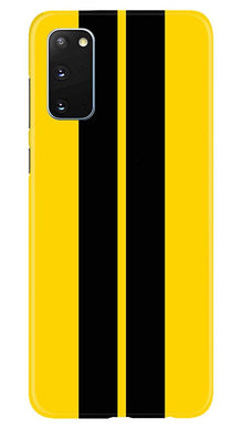 Black Yellow Pattern Mobile Back Case for Samsung Galaxy S20 (Design - 377)