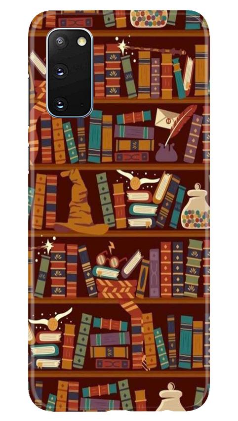 Book Shelf Mobile Back Case for Samsung Galaxy S20 (Design - 390)