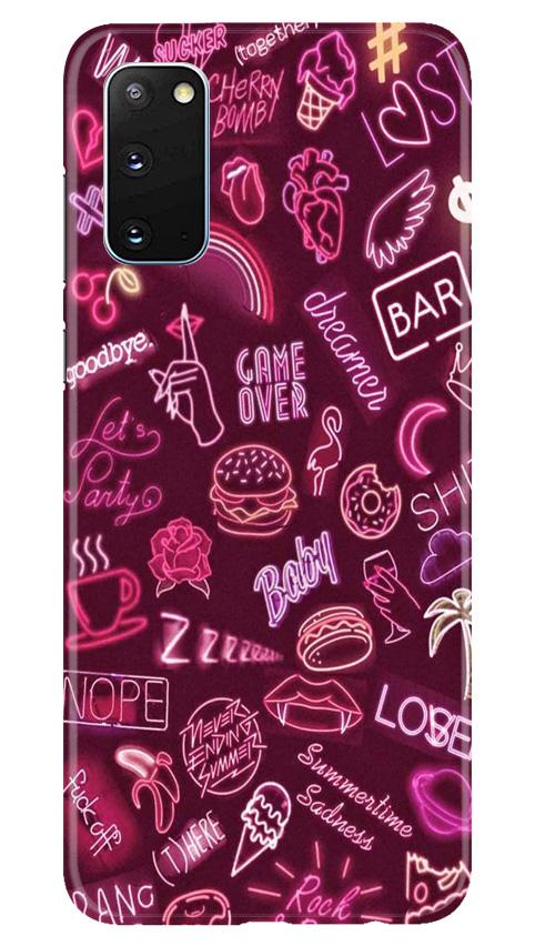 Party Theme Mobile Back Case for Samsung Galaxy S20 (Design - 392)