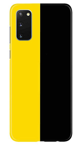 Black Yellow Pattern Mobile Back Case for Samsung Galaxy S20 (Design - 397)