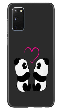 Panda Love Mobile Back Case for Samsung Galaxy S20 (Design - 398)