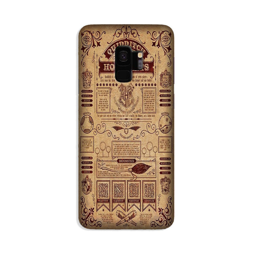 Hogwarts Mobile Back Case for Galaxy S9  (Design - 304)