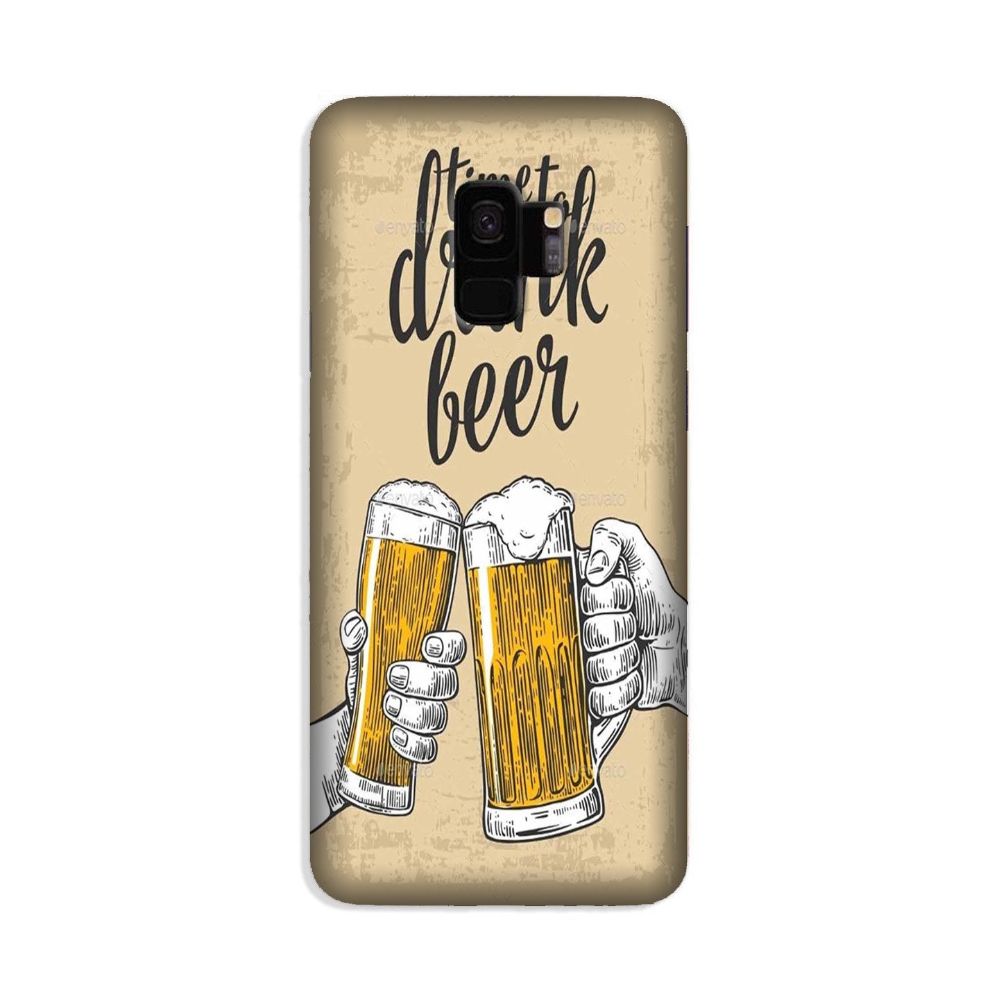 Drink Beer Mobile Back Case for Galaxy S9  (Design - 328)