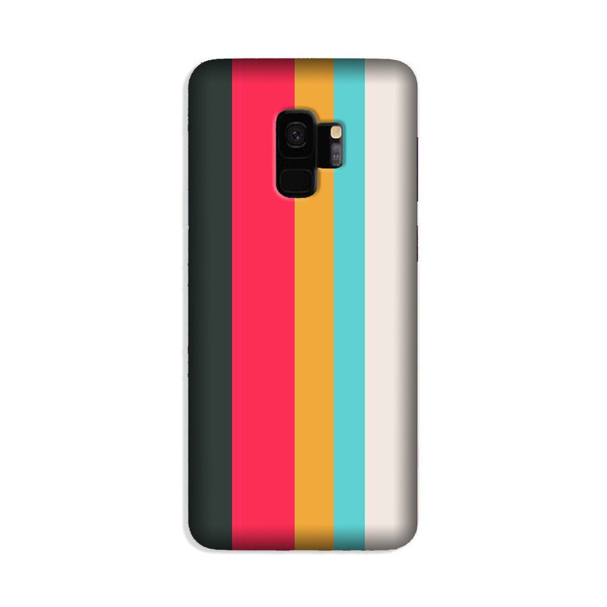 Color Pattern Mobile Back Case for Galaxy S9  (Design - 369)
