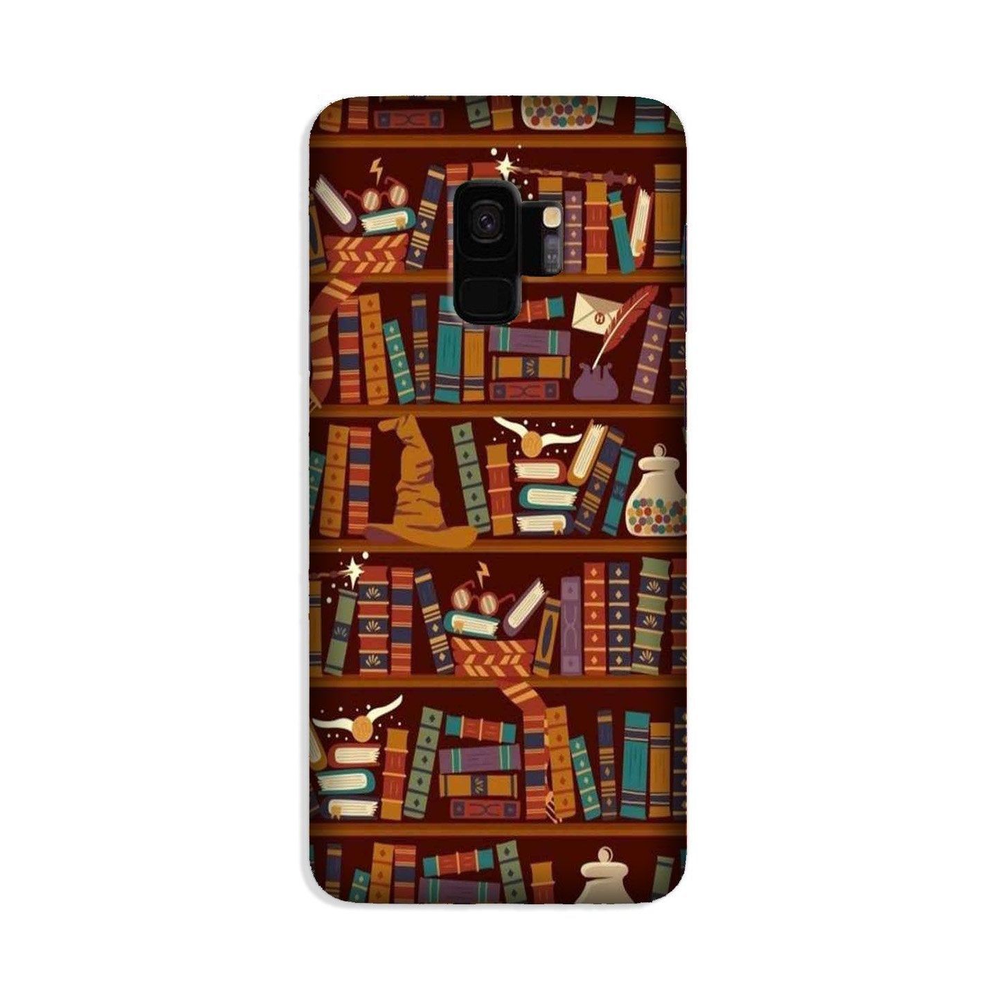 Book Shelf Mobile Back Case for Galaxy S9  (Design - 390)