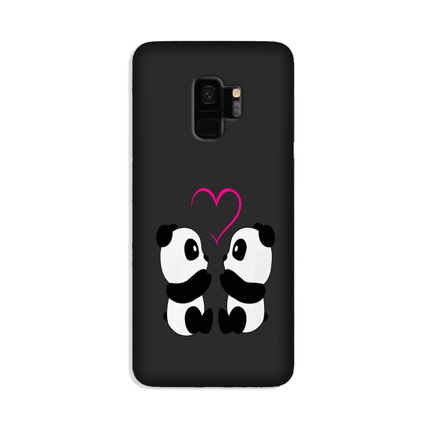 Panda Love Mobile Back Case for Galaxy S9  (Design - 398)