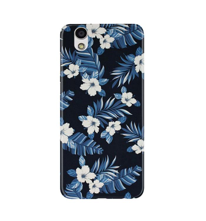 White flowers Blue Background2 Case for Gionee F103