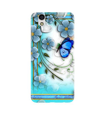 Blue Butterfly Mobile Back Case for Gionee F103 (Design - 21)