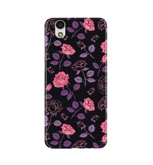 Rose Black Background Mobile Back Case for Gionee F103 (Design - 27)