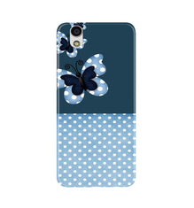White dots Butterfly Mobile Back Case for Gionee F103 (Design - 31)