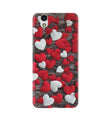 Red White Hearts Case for Gionee F103  (Design - 105)
