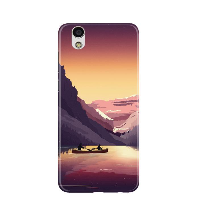 Mountains Boat Case for Gionee F103 (Design - 181)