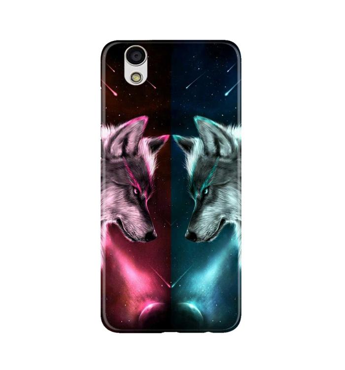 Wolf fight Case for Gionee F103 (Design No. 221)