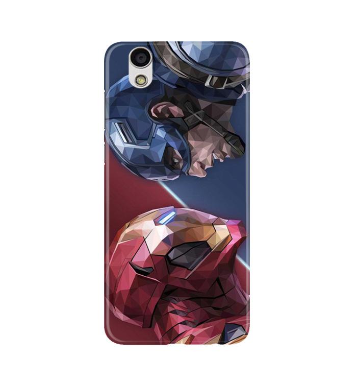 Ironman Captain America Case for Gionee F103 (Design No. 245)