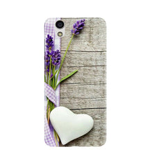 White Heart Mobile Back Case for Gionee F103 (Design - 298)
