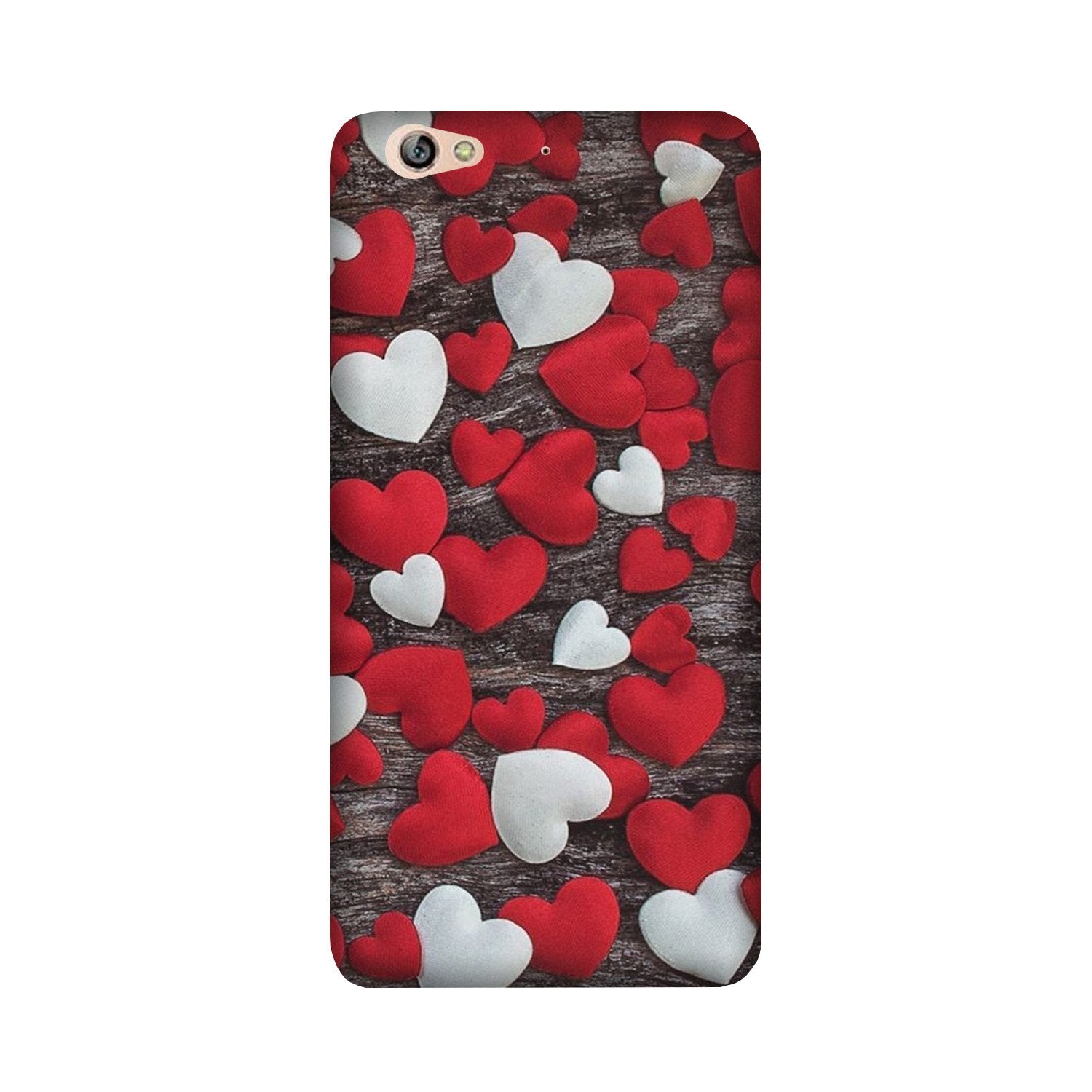 Red White Hearts Case for Gionee S6(Design - 105)
