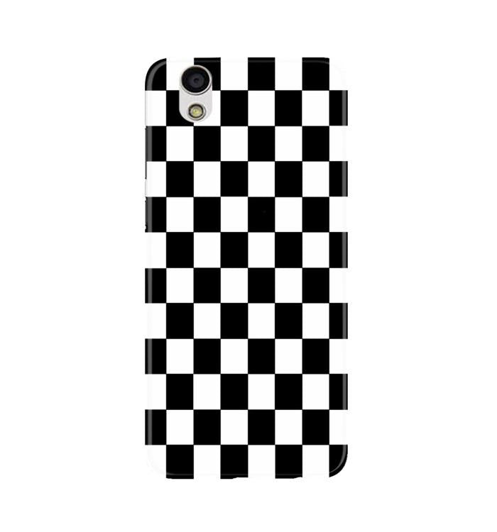 Black White Boxes Mobile Back Case for Gionee F103 (Design - 372)