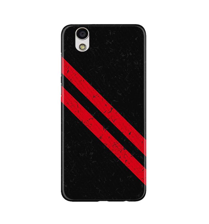 Black Red Pattern Mobile Back Case for Gionee F103 (Design - 373)