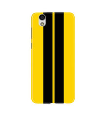 Black Yellow Pattern Mobile Back Case for Gionee F103 (Design - 377)