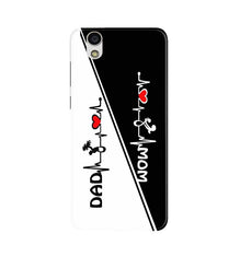 Love Mom Dad Mobile Back Case for Gionee F103 (Design - 385)