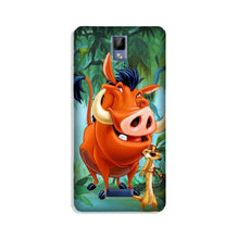 Timon and Pumbaa Mobile Back Case for Gionee P7 (Design - 305)